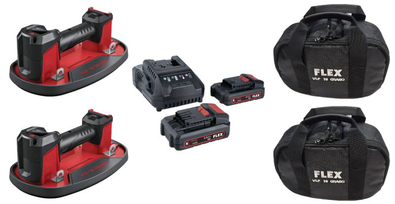 Flex Akku Vakuumheber Grabo VLP 18.0 SET (2Stück)